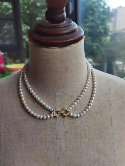 双层多种戴法珍珠项链