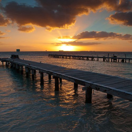 海报印制538设计展板素材511马尔代夫日落海景 - 副本设计