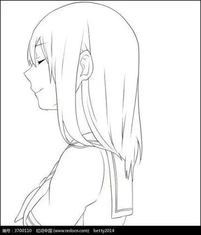 侧身简笔画图片简笔画女生侧脸女孩侧脸画法女孩子的侧脸简笔画女孩站