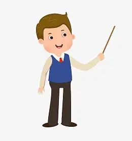 卡通老师讲课图