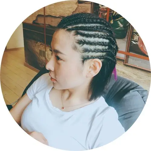 适合女生的短发脏辫,半头脏辫
