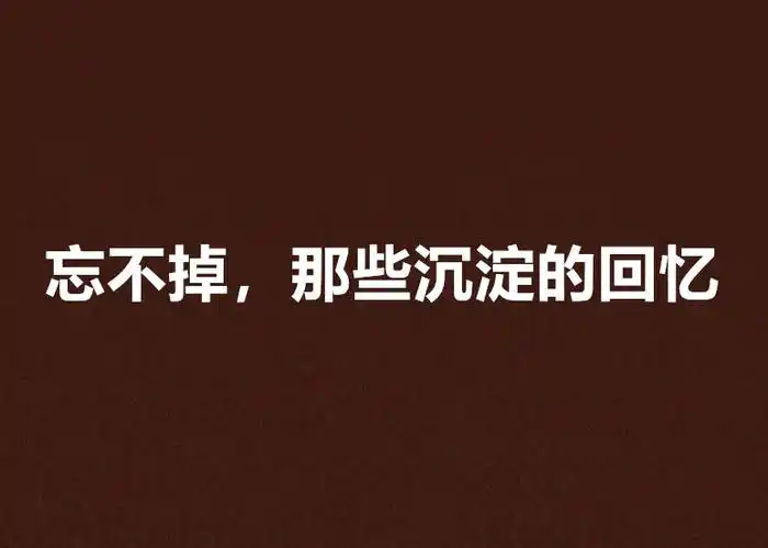 忘不掉,那些沉淀的回忆