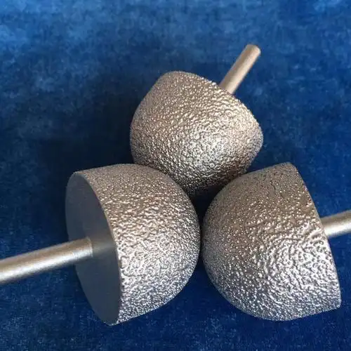 钎焊金刚石磨头打磨铁毛刺专用磨头圆柱磨头蘑菇磨头粒度齐全