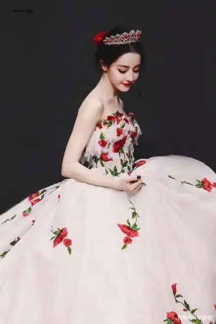 迪丽热巴最出圈的玫瑰公主造型图集
