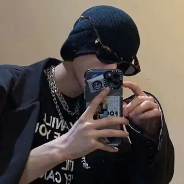 霸气超拽ins风高冷男头像真人系列 黑暗系潮流男头图片大全_男生头像