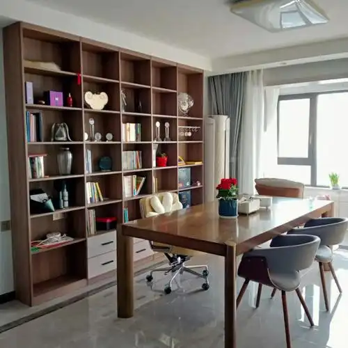 客厅改书房无电视沙发客厅