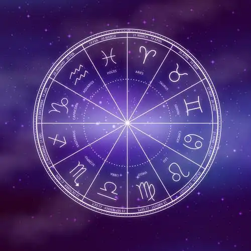 紫色十二星座星盘图片免抠素材