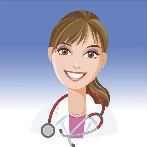 护士和医生的简笔画教程卡通女医生简笔画画法女医生简笔画彩色2戴