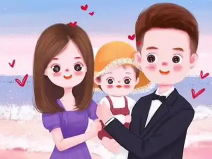 三口漫画头像男宝_一家三口的漫画头像_一家三口亲子头像男宝 - 抖音