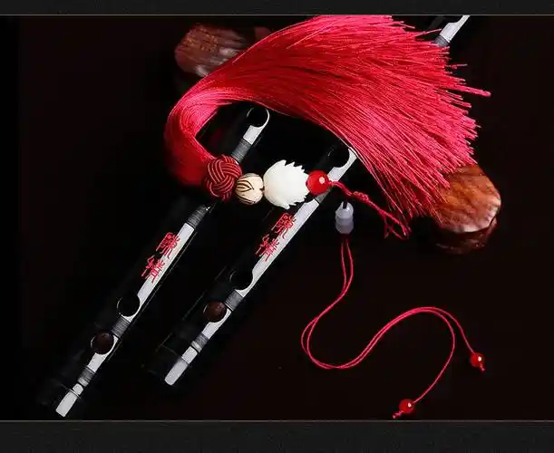 笛子竹笛演奏级人初学横笛精制自学乐器陈情令周边笛子 黑色古风品