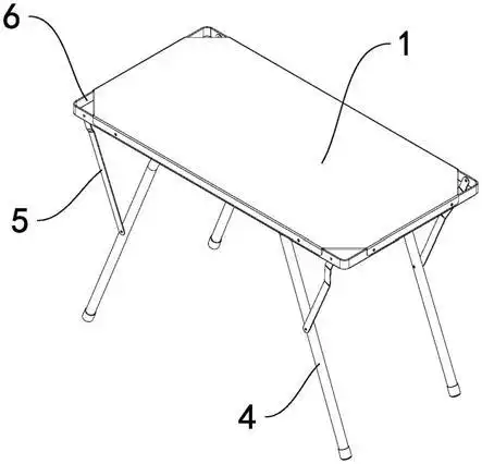 本技术涉及一种桌子,尤其是涉及一种高度可调折叠桌.背景技术:2.