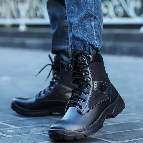 战术秋冬季超轻作战靴棉靴男特种兵陆战沙漠户外战术靴