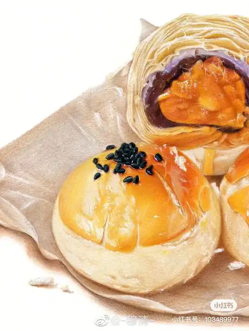 彩铅美食临摹素材