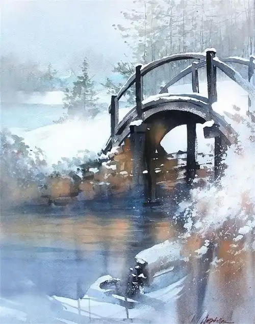 水彩风景场景画,优秀水彩作品欣赏