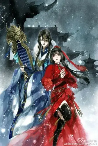 22:27:27唯美古风动漫人物cp背景图偏古风封面素材/侵删白氏墨燃该