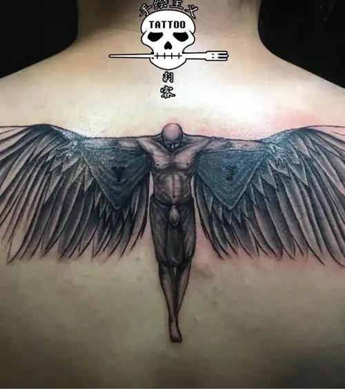 天使_纹身图案手稿图片_李春卫的纹身作品集