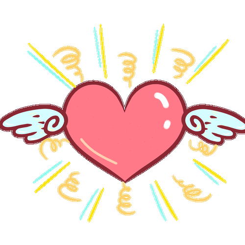 爱心翅膀gif动图