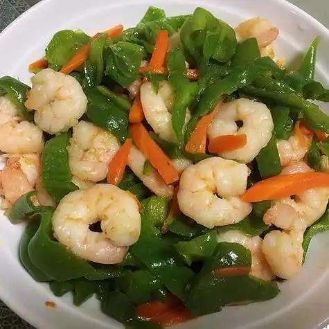 青椒炒虾仁