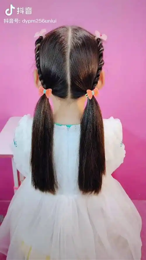 两股拧双马尾儿童编发编发dou小助手萌萌的日常扎发珂萌饰品网店