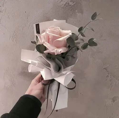 从一朵花开始学花艺单支花包装法