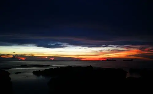 鱼鳞州夕阳海景