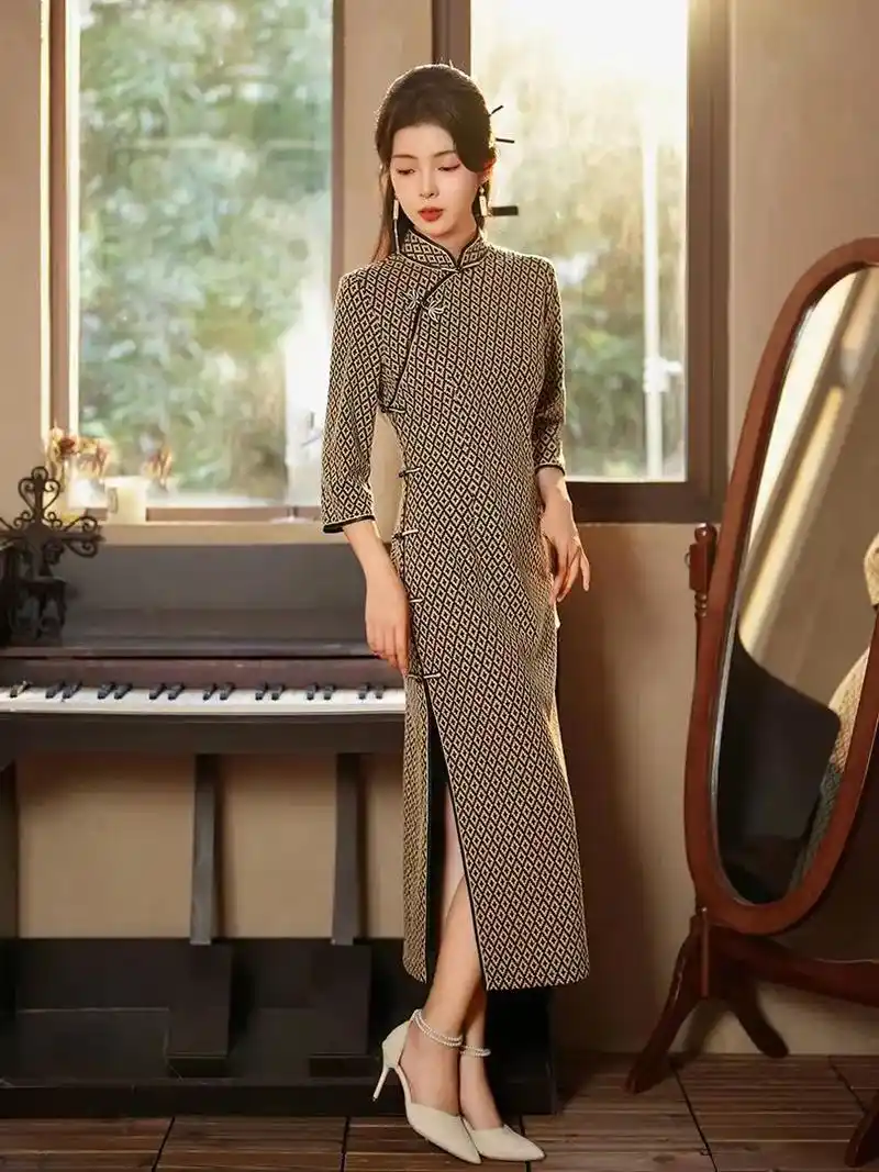 秋季新款旗袍连衣裙.每日新款更新,当季新品,苏州源头工厂,旗 - 抖音