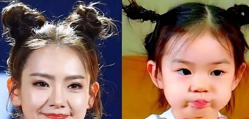 还以为自己是"小戚薇",没想到美出了新高度_lucky_妈妈_面部