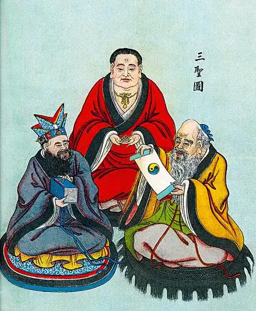 中国,宗教,三个,神圣,孔子,左边,佛,中心,印度,佛教,独立日,世纪,道教