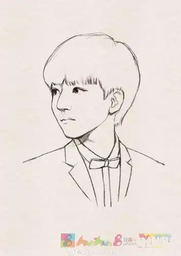 动漫明星的简笔画