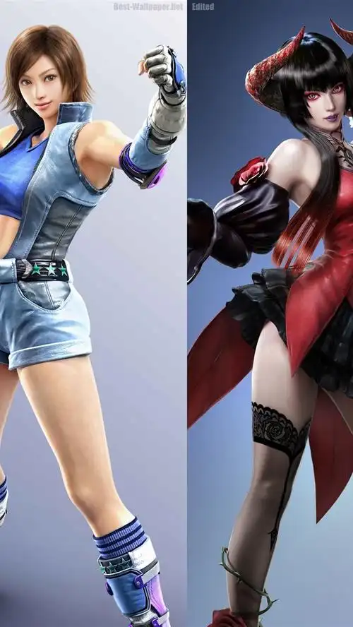 铁拳7,四个美丽的女孩 4k