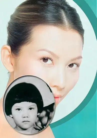 图解:徐若瑄:小时候就是个美人胚子啊,同样角度拍出来的照片,真的五