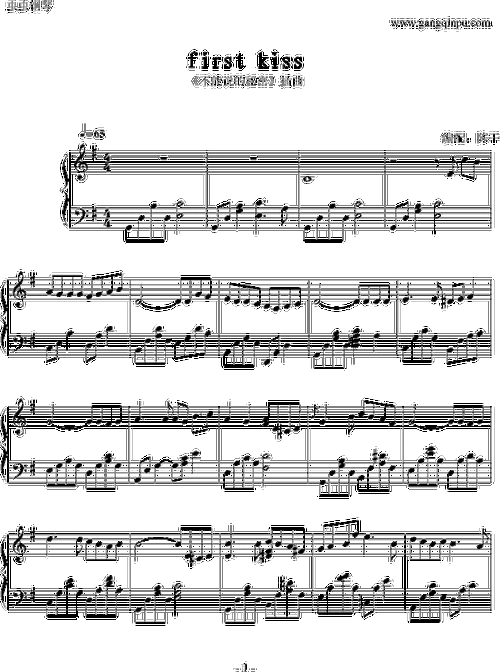 first kiss不能说的秘密-钢琴谱(钢琴曲)-影视 歌谱简谱网