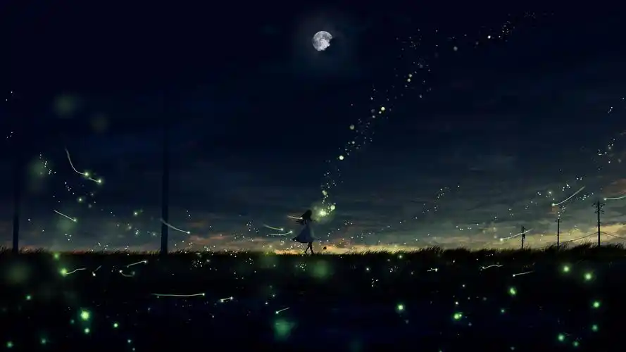 唯美意境二次元风景插画桌面壁纸,动漫越来越被大家接受与喜爱,而二