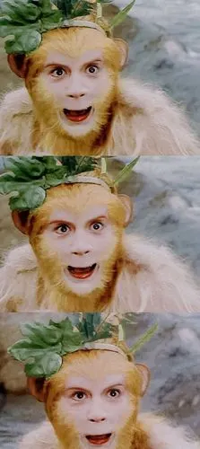 在《西游记》中,虽然当遇到陌生人时,孙悟空一直很谨慎,小心点护着