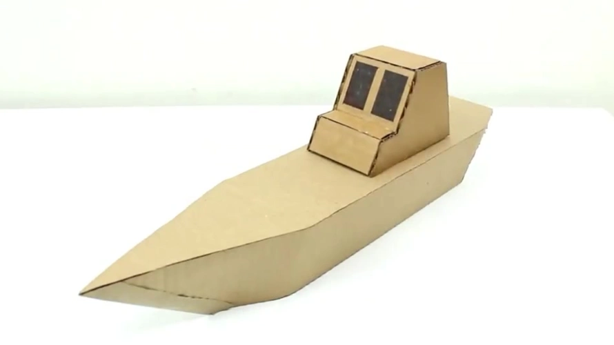创意 手工 如何用纸板给孩子制造一艘 航母战舰?