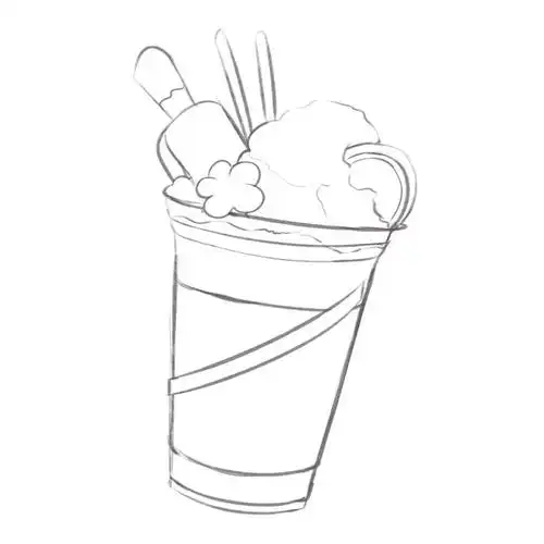 秋天的第一杯冰激凌的奶茶