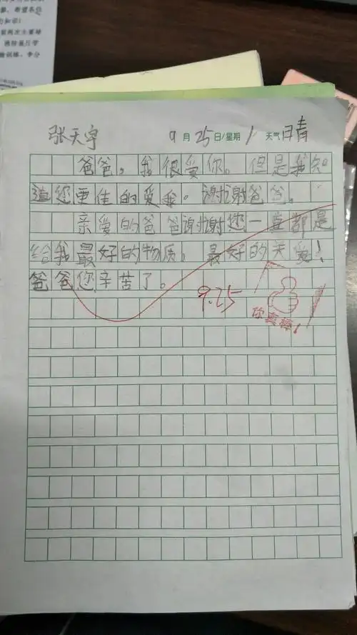 进入小学二年级以来第一次写日记的小朋友们