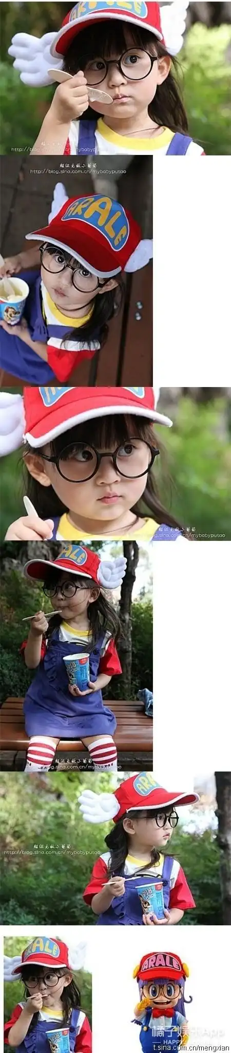 还记得cos阿拉蕾走红的小葡萄吗她13岁长这样