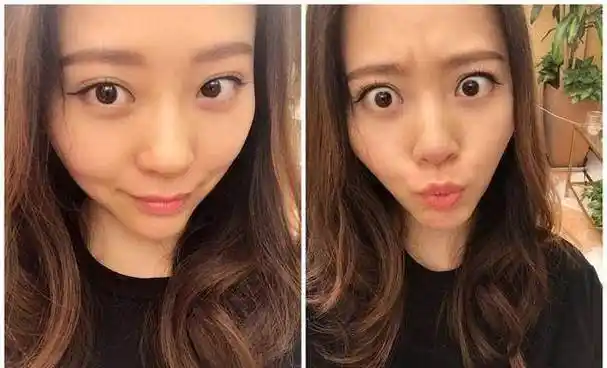 张靓颖晒自拍美照,角度大胆表情抢眼_微博_照片_睫毛