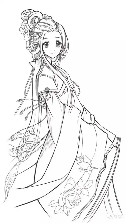 古风素描教程白衣描似画横霜染风华推荐收藏
