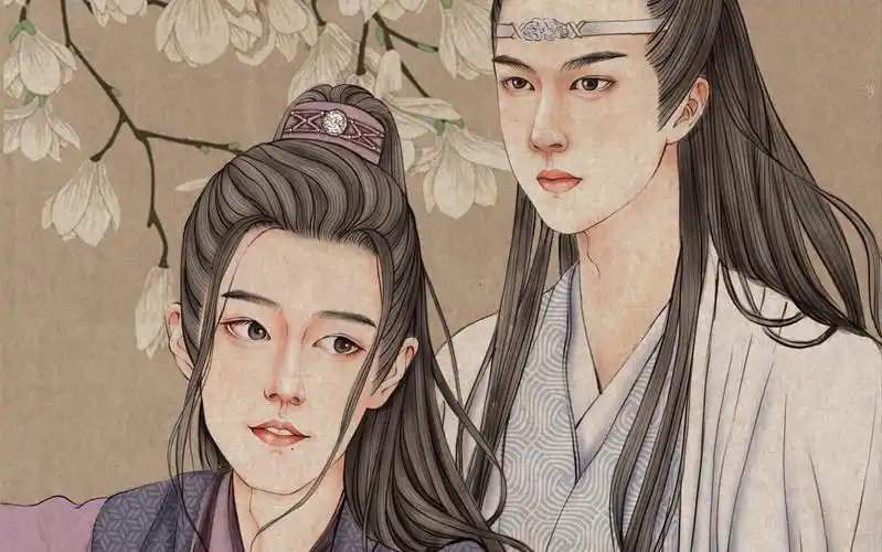 拒绝描图 三分钟长版 肖战 王一博 陈情令 古风美少年 画画