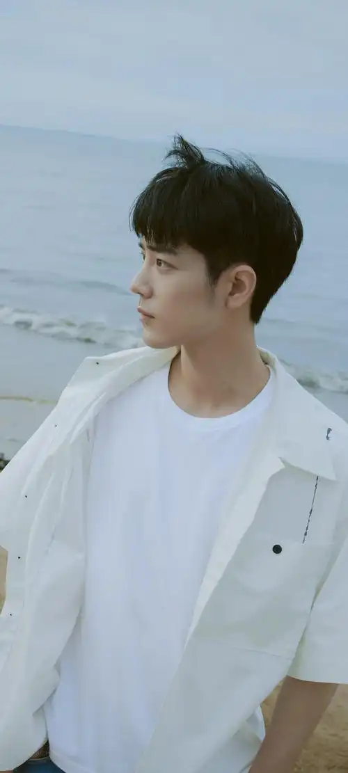 肖战海边帅气全屏手机壁纸