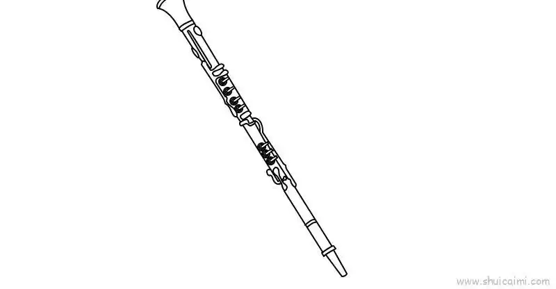 黑管儿童画怎么画 黑管简笔画简单又好看