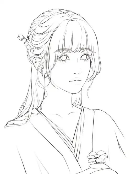 虞书欣  #小兰花  #苍兰诀  #画画  #手绘  #线稿  #古风美人