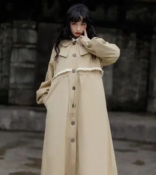 女生初秋怎么穿风衣好看