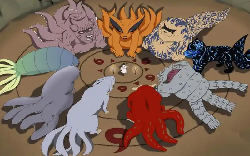 《火影忍者》尾兽原型:三尾原型是大鲨鱼,五尾原型中国君王