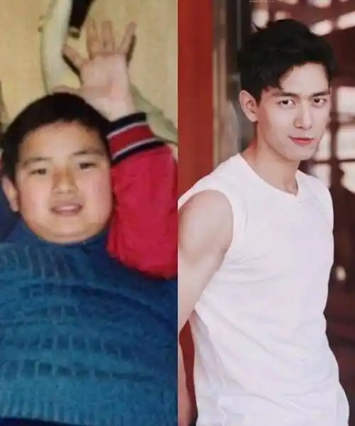 肖战萌甜,朱一龙帅气,看到胡歌大脑门笑了_小时候_照片_不知道