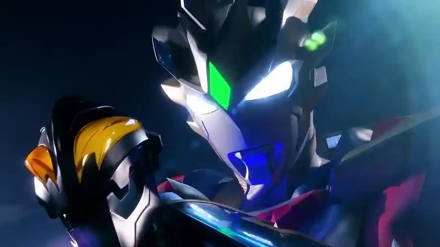 泽塔奥特曼德尔法天爪,打怪兽的场面