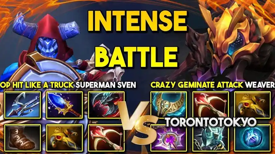 【dota2】六神装对决,a帐撒旦斯温vs大炮亡灵胸针蚂蚁