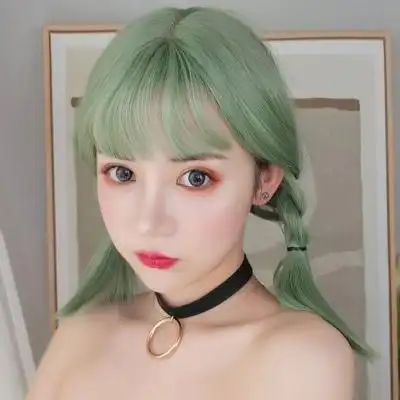 彩色头发女生图片头像送给喜欢染发的女生们